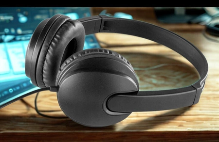 Zestaw: Słuchawki HIFI DJ VH100 z mikrofonem pojemnościowym Vonyx