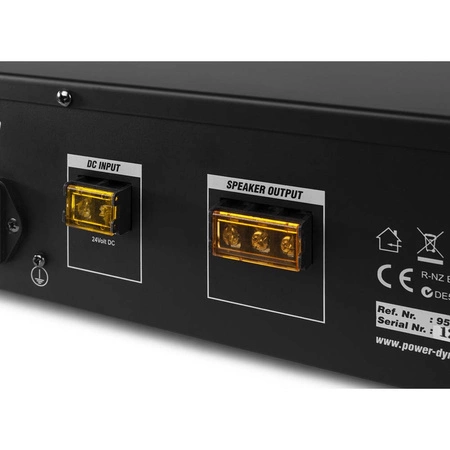 4 strefowy zestaw białych głośników instalacyjnych 4 x 8" CSPB8 100V z wzmacniaczem i kontrolerami głośności