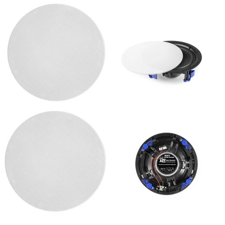 Zestaw głośników sufitowych niskoprofilowych NCBT5 ze wzmacniaczem BT 5,25" biały