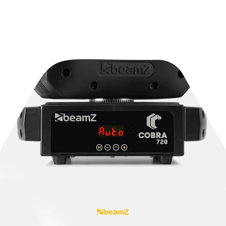 Zestaw: 2x Głowa ruchoma Cobra 720 Wash 7x 20W z zoomem Beamz+ case