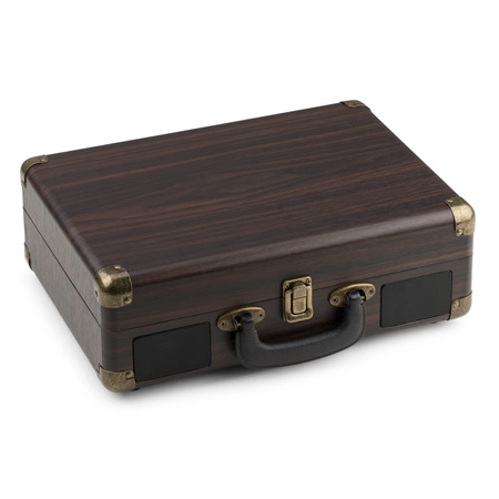 Gramofon w walizce z BT In/Out RP116DW Audizio ciemne drewno