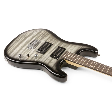 Zestaw: Gitara elektryczna GigKit Max czarna+ wzmacniacz akcesoria