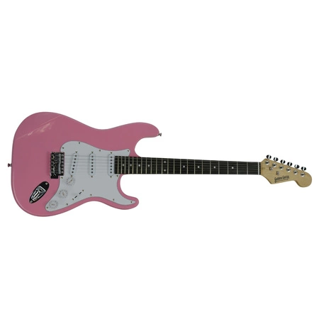 Gitara elektryczna - kompletny zestaw -Golden Guitar STEG-20 Różowa Stratocaster