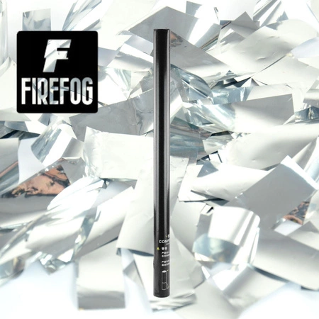 Tuba konfetti wyrzutnia ręczna kolor srebrny- 80cm Firefog