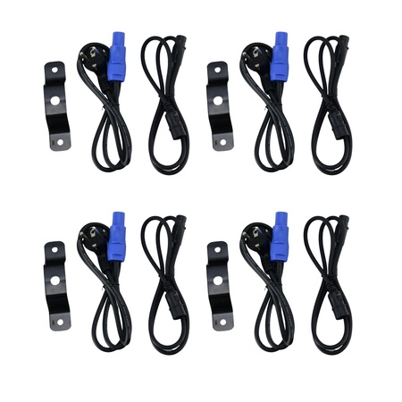 Zestaw: 4x Głowa ruchoma BEAM100 Lucendi + Case