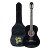 Zestaw: Gitara klasyczna 4/4 38 kolor czarny GK38CZ Golden Guitar+ pokrowiec+ tuner+ struny+ kostki