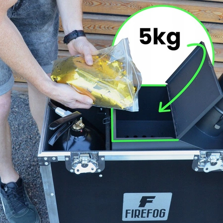 Wyrzutnia konfetti na CO2 CANNON 1000+ case Firefog