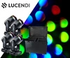 Zestaw: 4x Głowa ruchoma LB200 Beam 200W LED Lucendi+ dedykowane case