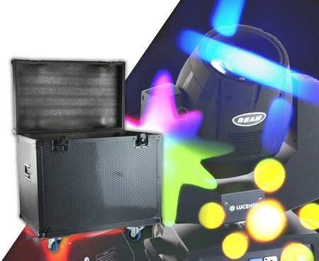 Case transportowy na dwie głowy ruchome oraz inny sprzęt oświetleniowy