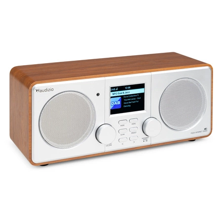Radio internetowe Foza WiFi Stereo z DAB+ srebrne Audizio