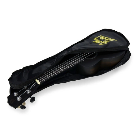 Zestaw: Ukulele sopranowe 21" HRF21 czarne+ akcesoria Golden Guitar