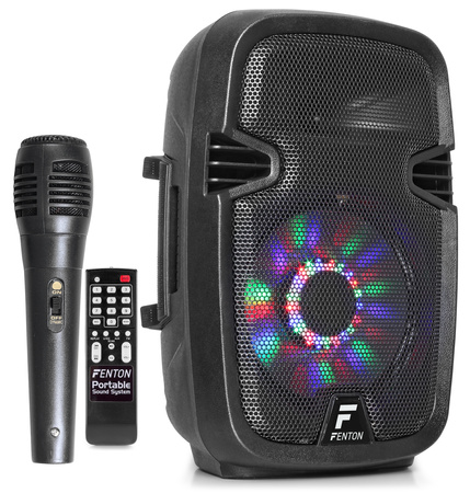 Kolumna mobilna z mikrofonem Fenton FT8LED 8 " 300W