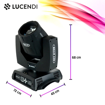 Głowa ruchoma BEAM230 lampa wyładowcza 7R 230W Lucendi