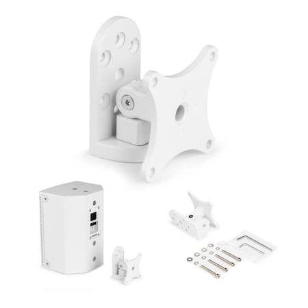 Zestaw: Kolumna pasywna 5" biała+ uchwyt ścienny obracany