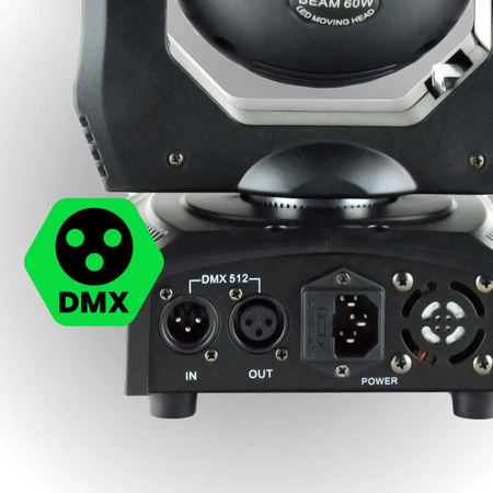 Głowa ruchoma SPOT 60W LED DMX GOBO