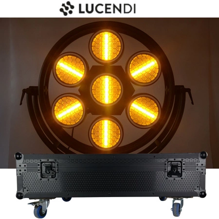 Zestaw: Reflektor retro R7 LED RGB COB + case transportowe