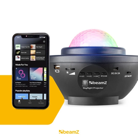 Zestaw imprezowy/ Kula plazmowa + Projektor z głośnikiem półkula SkyNight BT IRC R/G