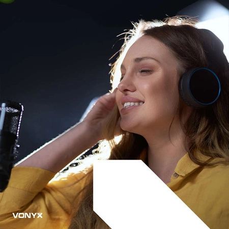 Mikrofon studyjny USB Vonyx CM320B ze statywem stołowym - czarny