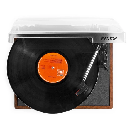 Gramofon RP106W Fenton głośniki USB brązowy