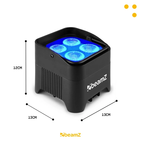 Oświetlacz Bateryjny LED BBP94W Uplight Par 4x12W RGBWA-UV z bezprzewodowym DMX