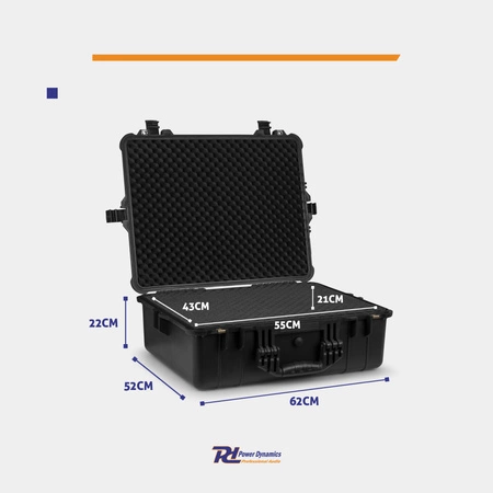 Uniwersalna walizka transportowa GIGCase22 - IP67 - czarna Power Dynamics