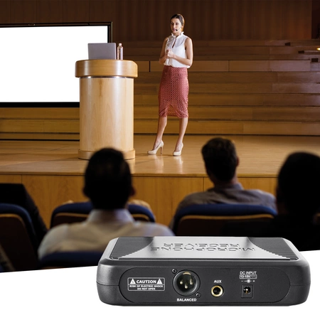 Zestaw nagłownych mikrofonów bezprzewodowych Vonyx STWM712H