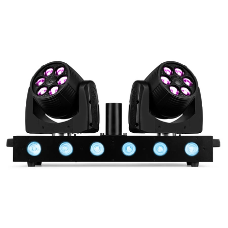 Belka LEDz dwiema głowami ruchomymi FUZE Wash Beamz