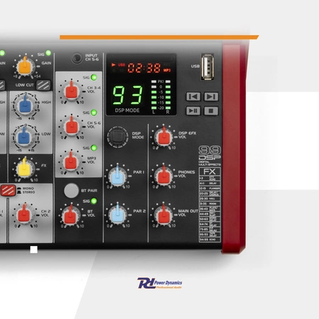 Mikser 6- kanałowy PDM-Y601 Power Dynamics