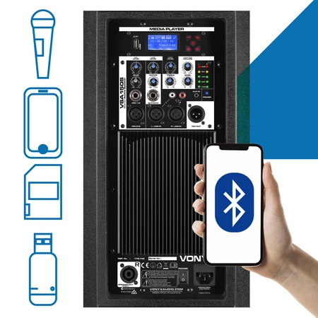 Zestaw nagłośnieniowy aktywny 15"1000W VSA150S Vonyx