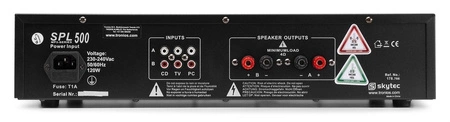 Wzmacniacz 2x 250W Skytec SPL500MP3