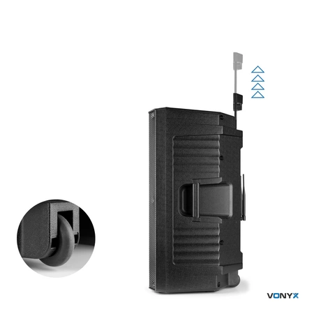 Zestaw: Kolumna mobilna VSA500 12" 800W BT Vonyx+ statyw