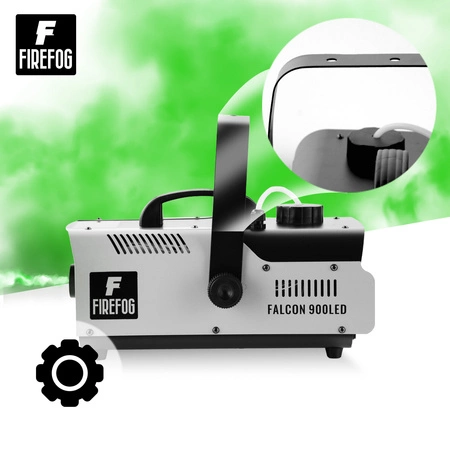 Zestaw: Wytwornica dymu z LED RGB 900W Falcon900LED dwa piloty/ Firefog + płyn 5L