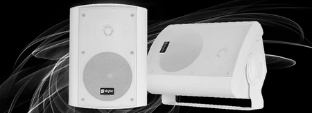 Kolumny instalacyjne dwudrożne 100W SkyTec - para, kolor biały