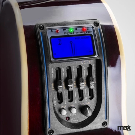 Zestaw: Gitara elektroakustyczna ShowKit Max sunburst+ wzmacniacz+ akcesoria