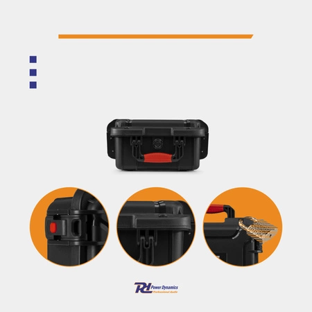 Uniwersalna walizka transportowa Power Dynamics GIGCase54 Heavy Duty - Seria R - IP67 - czarna