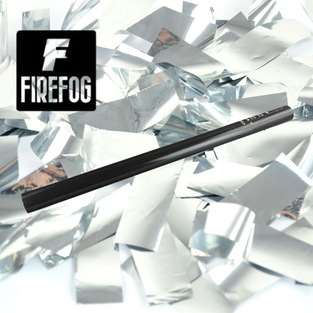 Tuba konfetti wyrzutnia ręczna kolor srebrny- 80cm Firefog