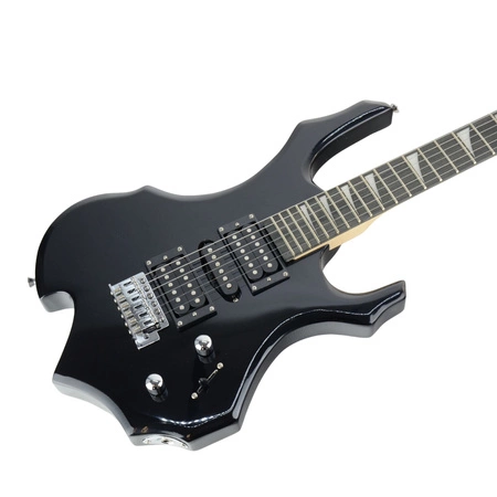 Gitara elektryczna - kompletny zestaw -Golden Guitar RFL-5 Czarny