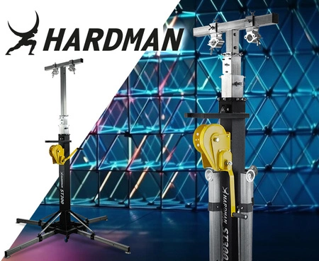 Wieża sceniczna statyw z wyciągarką 2m-6m udźwig 300kg ST300 HARDMAN
