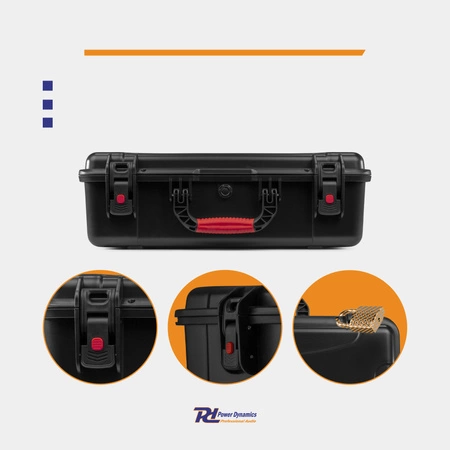Uniwersalna walizka transportowa Power Dynamics GIGCase78R Heavy Duty - Seria R - IP67 - czarna