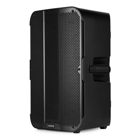 Zestaw kolumn aktywnych Vonyx VD715A z Bluetooth i bezprzewodowym parowaniem stereo - Bi-amp - 15 cali - 1800W+ statywy