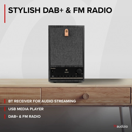 Radio internetowe DAB+/FM BT WIFI Canzo Audizio ciemnoszare