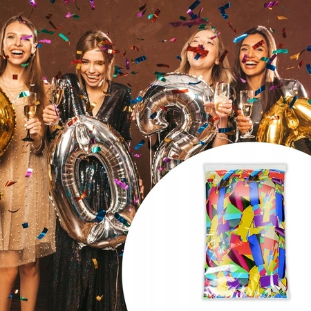 Konfetti metaliczne 1kg wielokolorowe