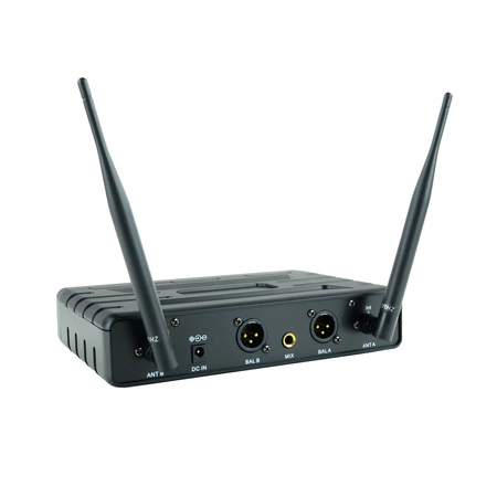 Zestaw mikrofonów bezprzewodowych UHF 2x nagłowny bodypack krawatowy Audioport SU-750BP