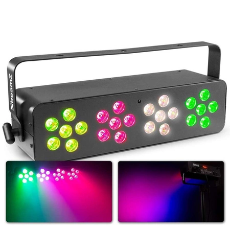 Efekt dyskotekowy DJ Bank 244 LED RGBW  pilot Beamz