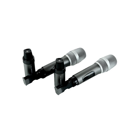 Zestaw 2 mikrofonów bezprzewodowych doręcznych UHF+ odbiornik Audioport MU2