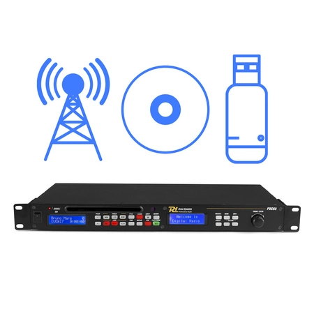 Odtwarzacz multimedialny USB CD FM DAB+ rack PDC-60
