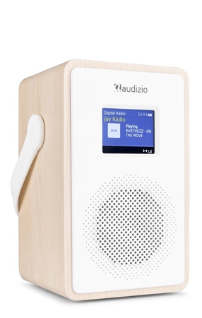 Przenośne radio DAB+ Modena z akumulatorem 2000 mAh BT5.0 jasne drewno