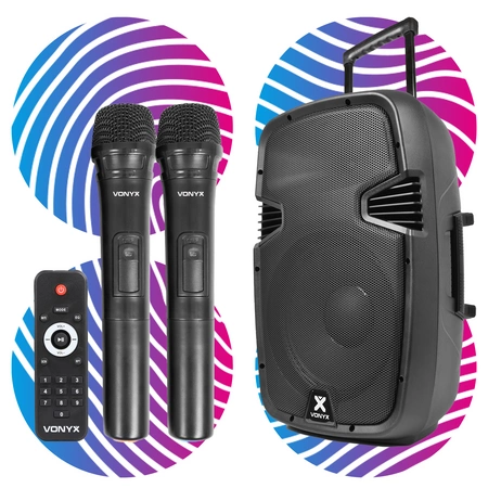 Kolumna mobilna z mikrofonami Vonyx SPJ-PA912