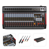 Mikser sceniczny 16-kanałowy DSP MP3 PDM-T1604 Power Dynamics+ kabel 2x XLR 2x RCA 3.0m