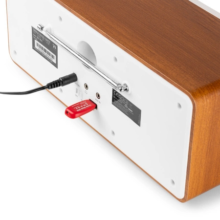 Radio stereo Genua DAB+ BT białe Audizio